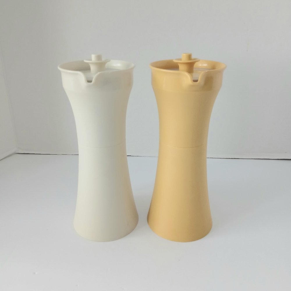 Vtg Tupperware Oil & Vinegar Salad Dressing Vinaigrette Containers